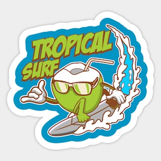 COCONUT SURFING Sticker